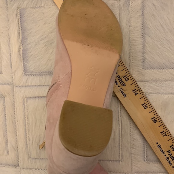 Pale pink suede boots 6.5M 2” heels. Very similiar to Christian Dior brand. - Picture 5 of 8